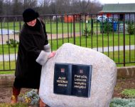 Lavoriškių gimnazijoje atidengtas atminimo akmuo iškiliam Vilnijos krašto patriotui Aliui Vidūnui